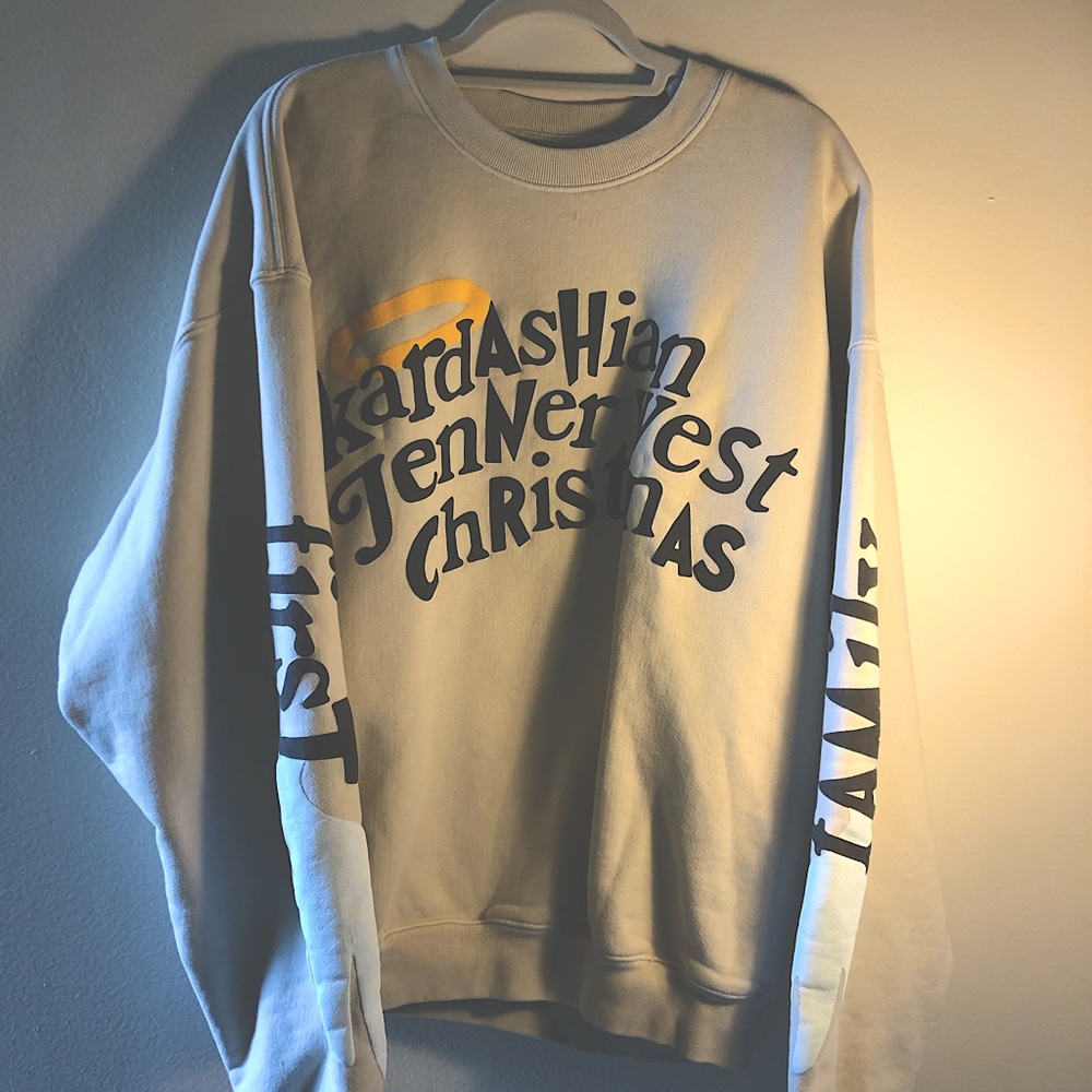 Kardashian yeezy season Christmas Eve sweatshirt